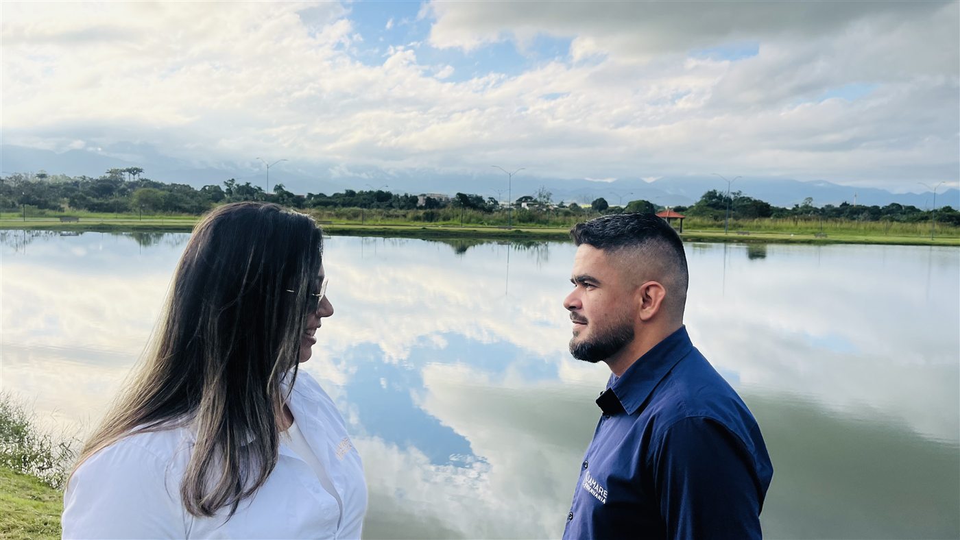 Equipe da Lamare Engenharia — engenheira civil e técnico em edificações no Sul Fluminense, Vale do Paraíba e Sul de Minas